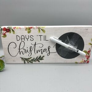 Sincere Surroundings wooden Countdoen to Christmas sign